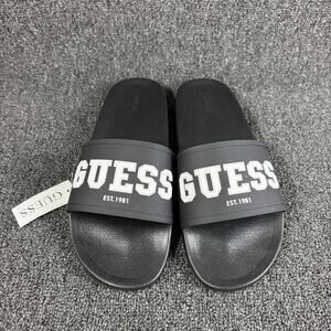 GUESS Men’s Sandals Black Slides Mens Size 13